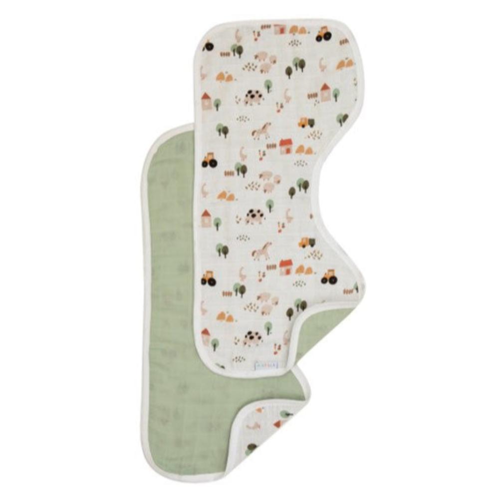 All4Ella Muslin Burp Cloth 2 pk - Country Farm