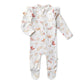 Snuggle Hunny Organic Snuggle Sleepsuit Zip Footie with Frill - Butterfly