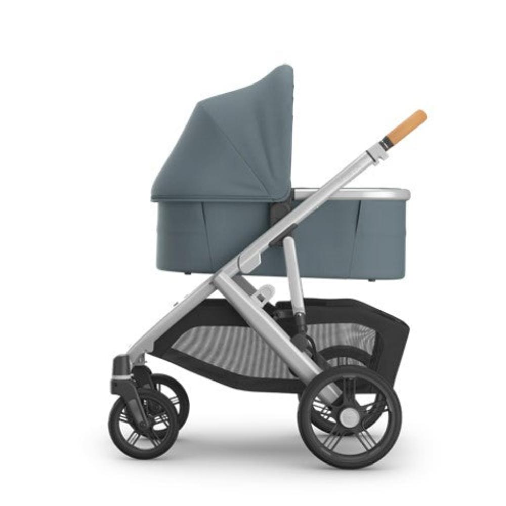 UPPAbaby VISTA V3 with Bassinet - Stone Blue/Silver - Callum + Free Upper Adapters