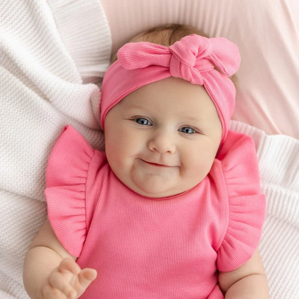 Snuggle Hunny Ribbed Topknot - Candy