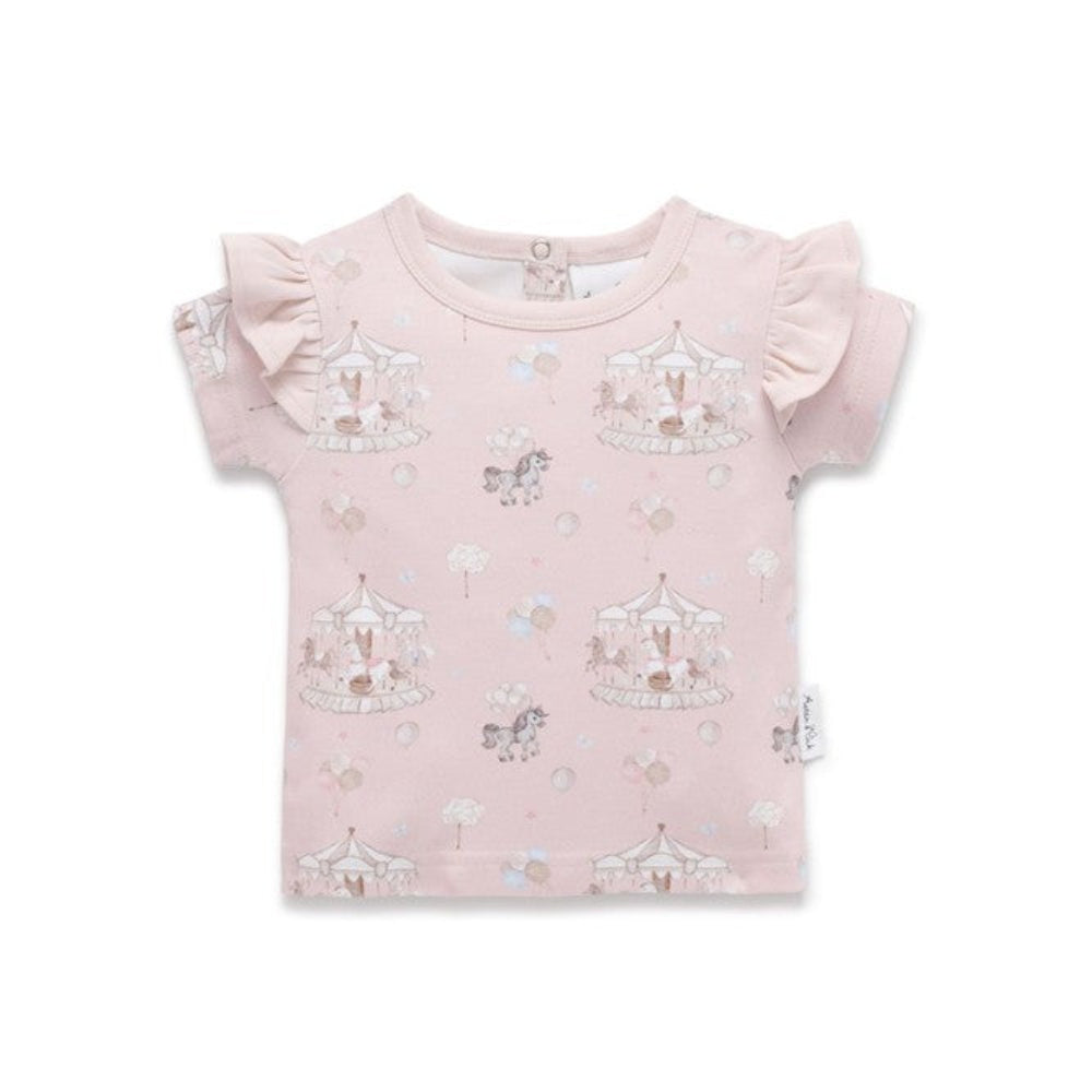 Aster + Oak Carousel Ponies Flutter Tee