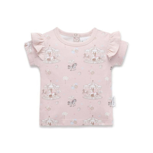 Aster + Oak Carousel Ponies Flutter Tee