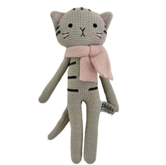 ES Kids Knitted Cat Rattle 25 cm