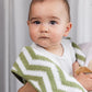Living Textiles Chenille Pram Blanket - Chevron Sage