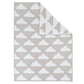 Living Textiles Chenille Pram Blanket - Grey Clouds