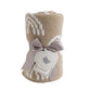 Living Textiles Chenille Pram Blanket - Rainbow Taupe