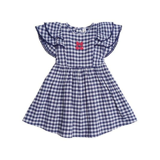 Huxbaby Cherry Pie Frill Check Dress