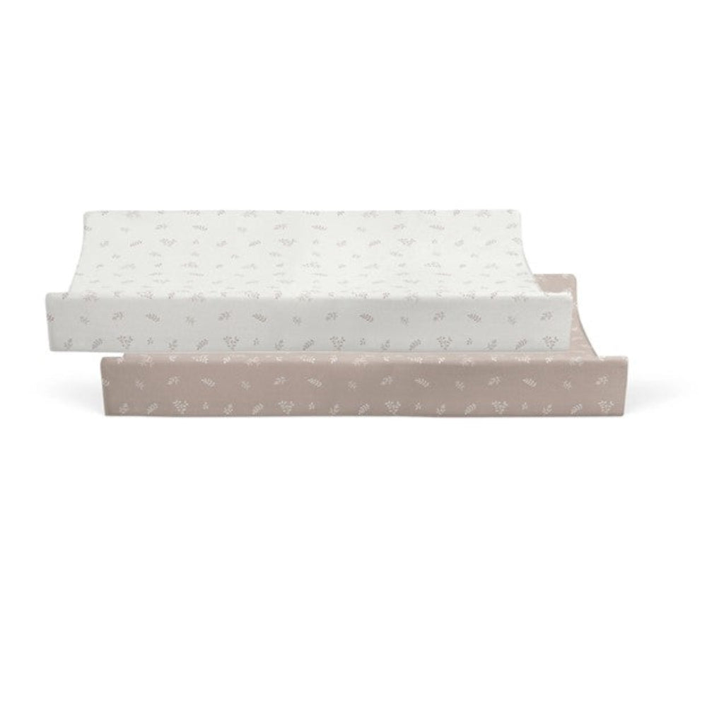 Bubba Blue Organic Cotton 2pk Change Pad Covers - Chestnut