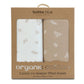 Bubba Blue Organic Cotton 2pk Co Sleeper Fitted Sheets - Chestnut