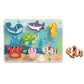 Tooky Toy Chunky Wooden Puzzle - Marine