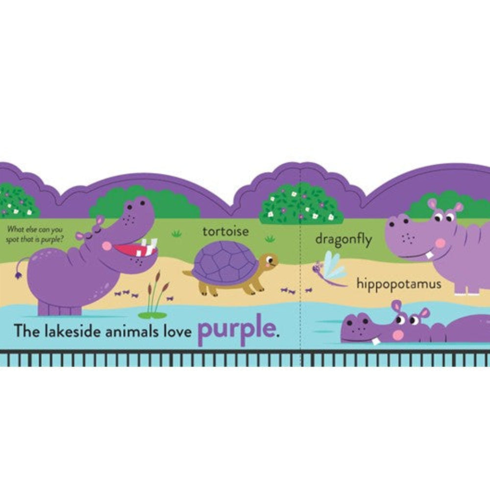 Chunky Scenes Board Book - My First Colours- At the Zoo
