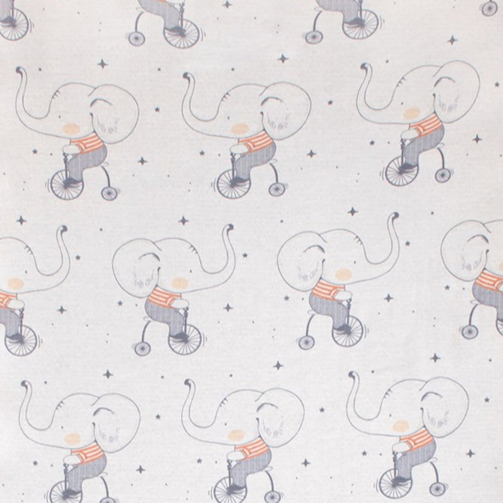 Cocoon Furniture Cot Fitted Sheet - Circus Elephant