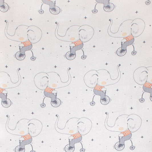 Cocoon Furniture Cot Fitted Sheet - Circus Elephant
