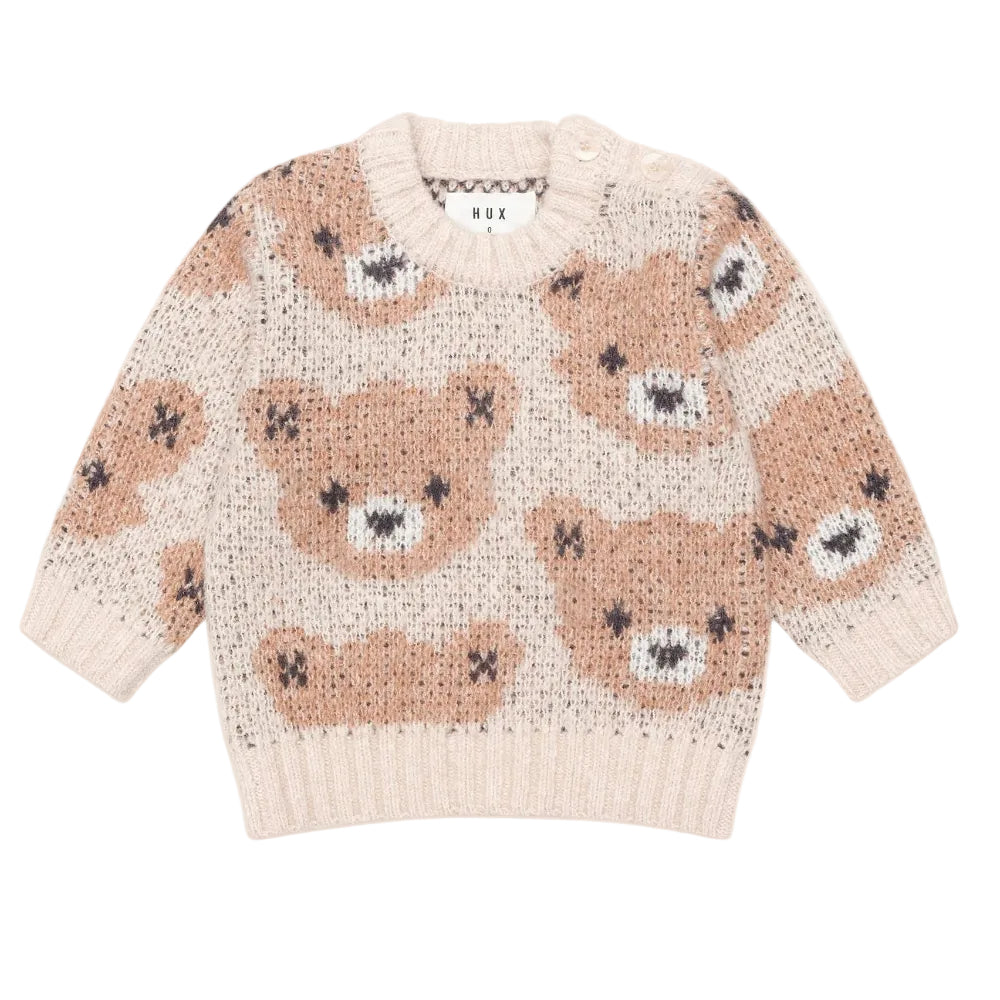 Huxbaby Classic Hux Sponge Pullover - Ecru