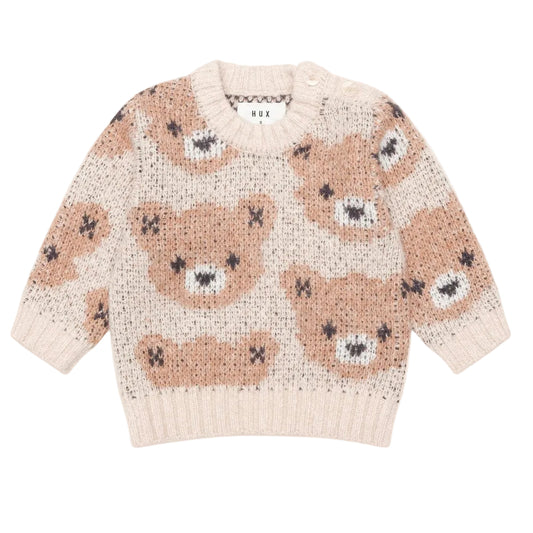 Huxbaby Classic Hux Sponge Pullover - Ecru