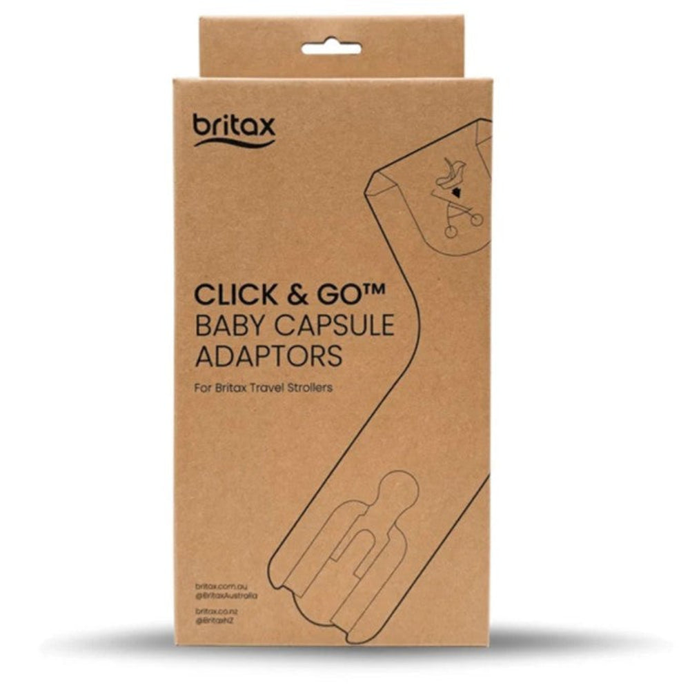 Britax Click & Go Baby Capsule Adaptors for Travel Strollers - Flylite/Cabin