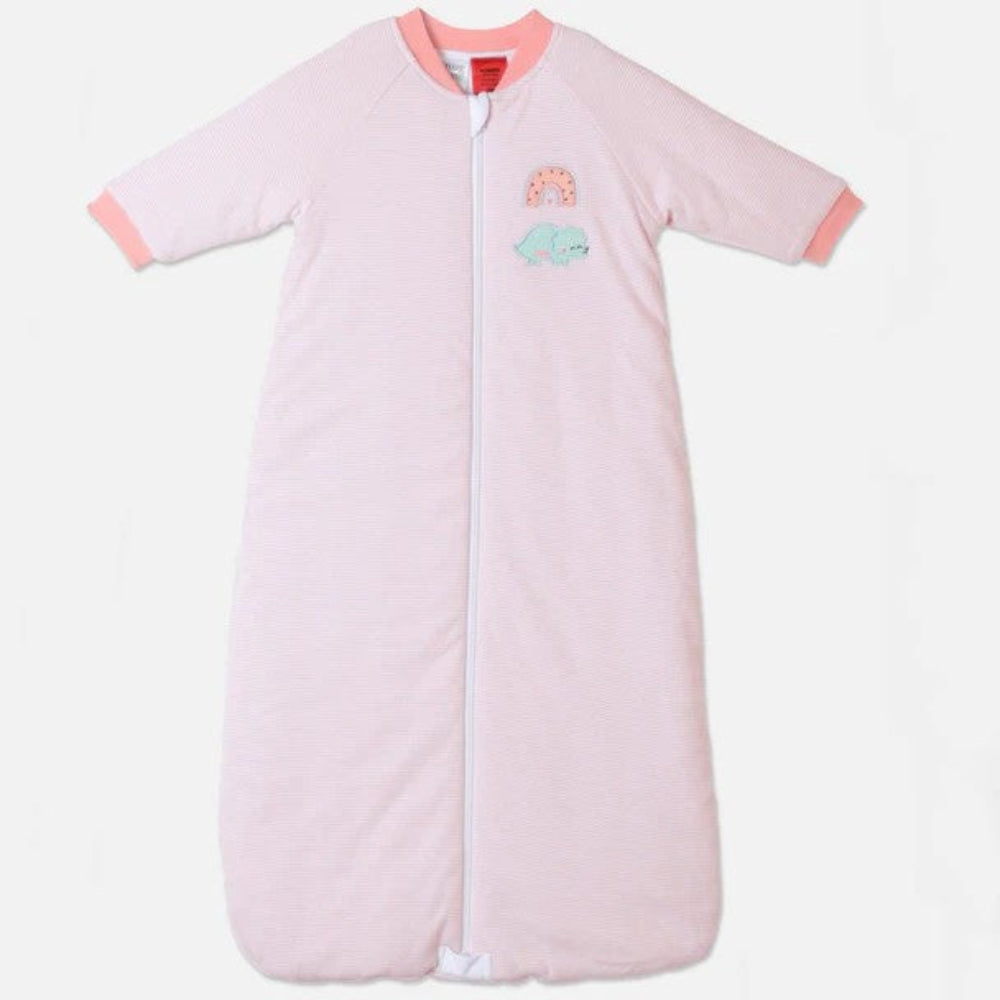 Snugtime Long Sleeve Sleeping Bag 3.0 Tog - Coral Pink Stripe