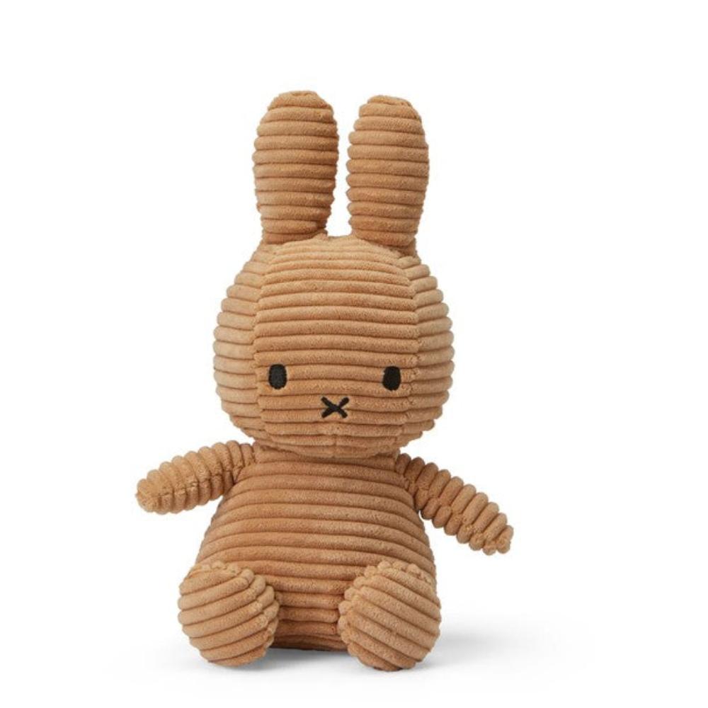 Miffy Sitting Corduroy Beige - 23 cm