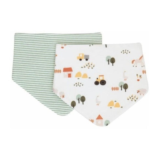 All4Ella Reversible Bandana Bibs - 2 pk - Country Farm