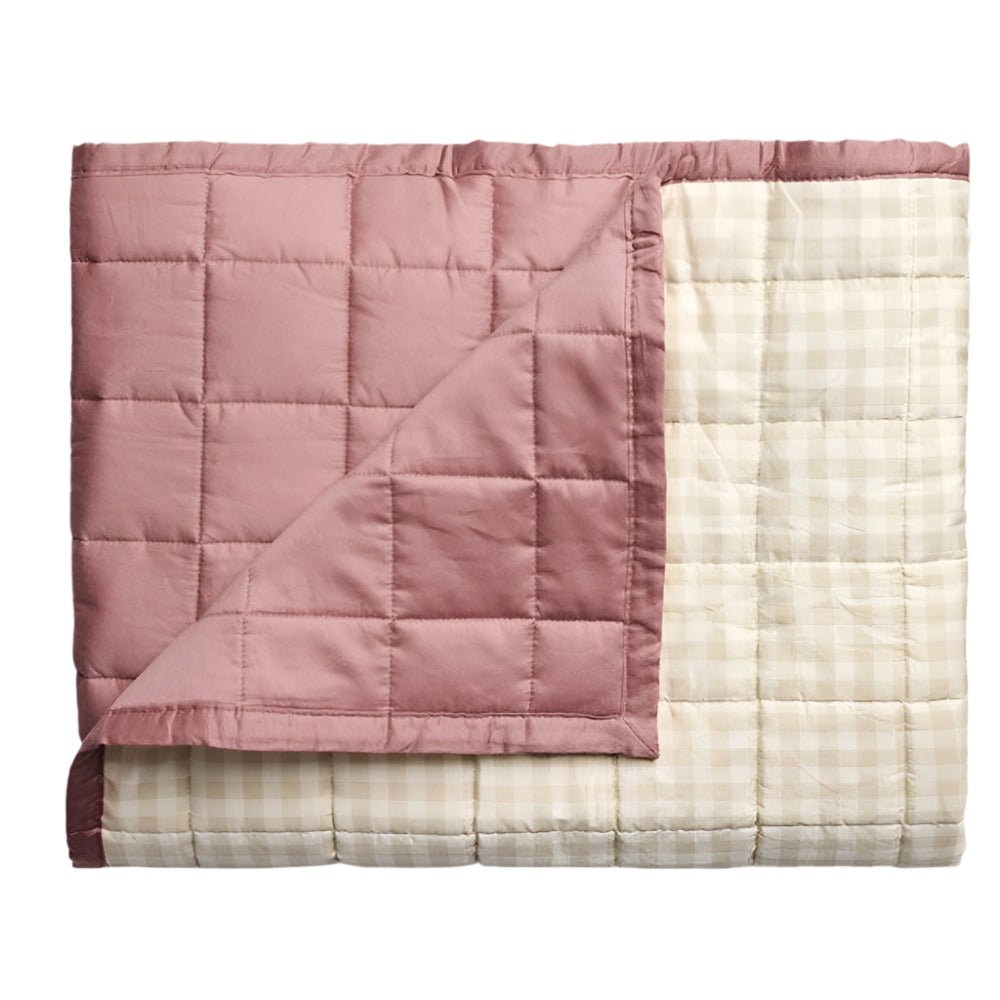 ErgoPouch Quilted Coverlet 3.5 TOG - Rosy Gingham - Cot