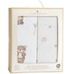 Living Textiles 2pk Jersey Cot Fitted Sheets - Cuddly Bear