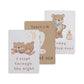 Living Textiles Milestone Cards - Cuddly Bear