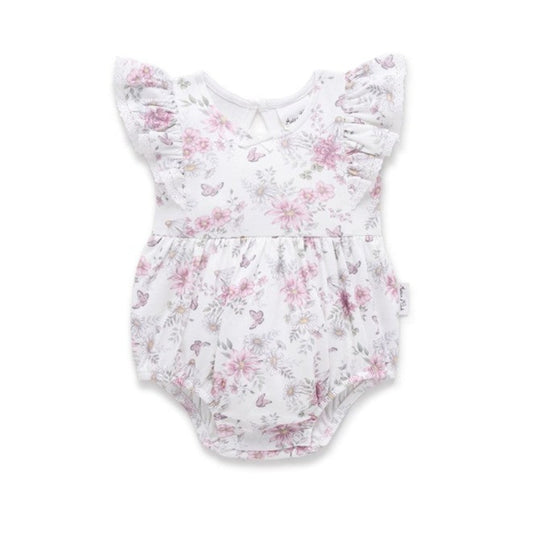 Aster + Oak Daisy Floral Bubble Romper