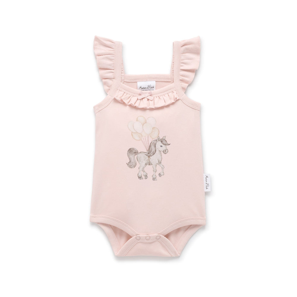 Aster + Oak Dapple Pony Singlet Onesie