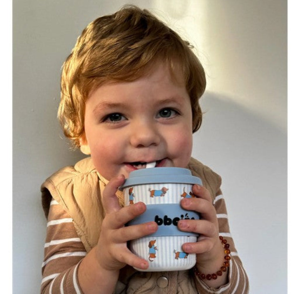 BBcino Kids Keep Cup - 240ml - Dash in Blue