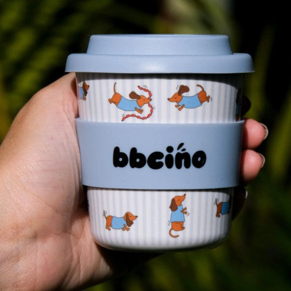 BBcino Kids Keep Cup - 240ml - Dash in Blue
