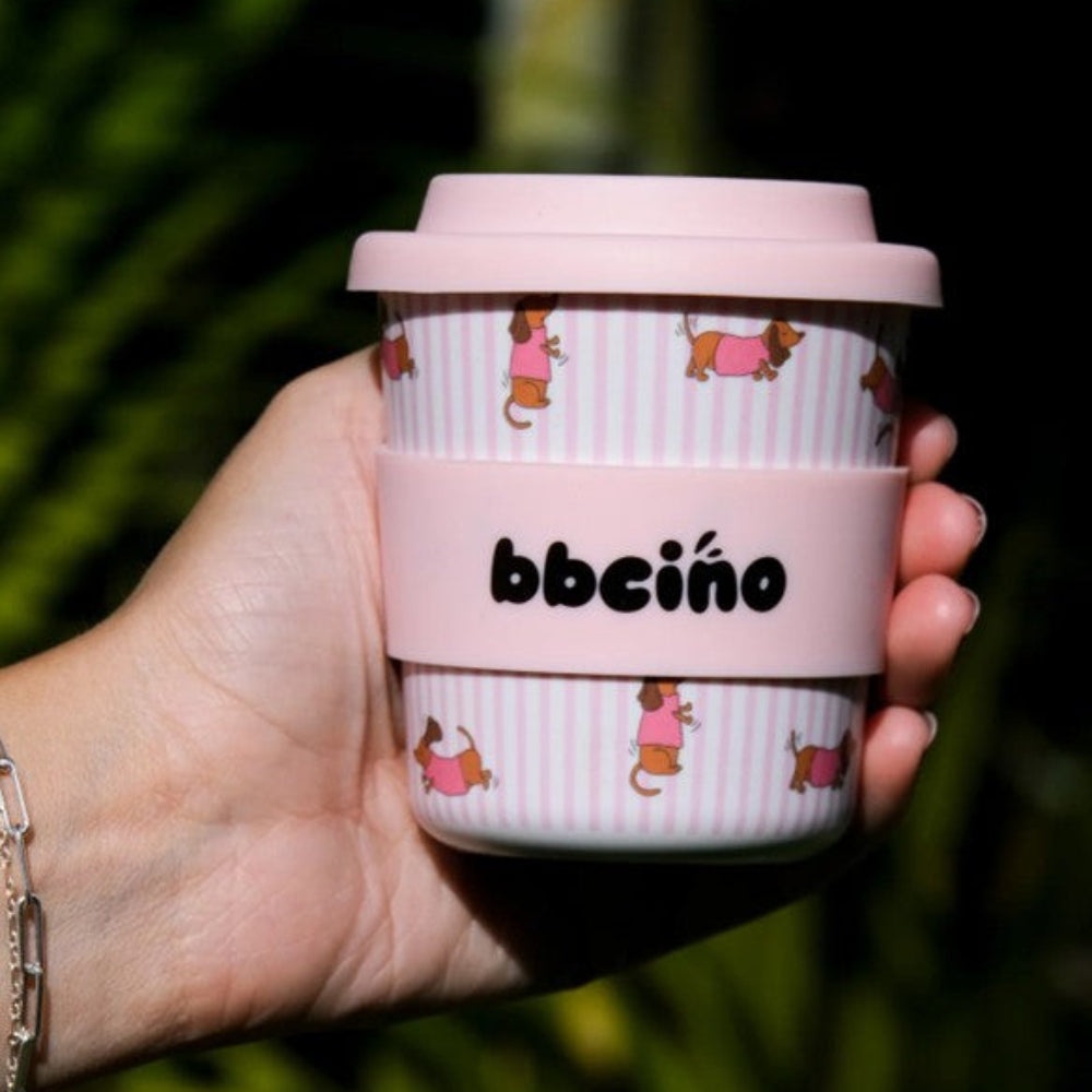 BBcino Kids Keep Cup - 240ml - Dash in Pink