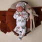 Snuggle Hunny Organic Snuggle Sleepsuit Zip Footie - Diggers + Tractors
