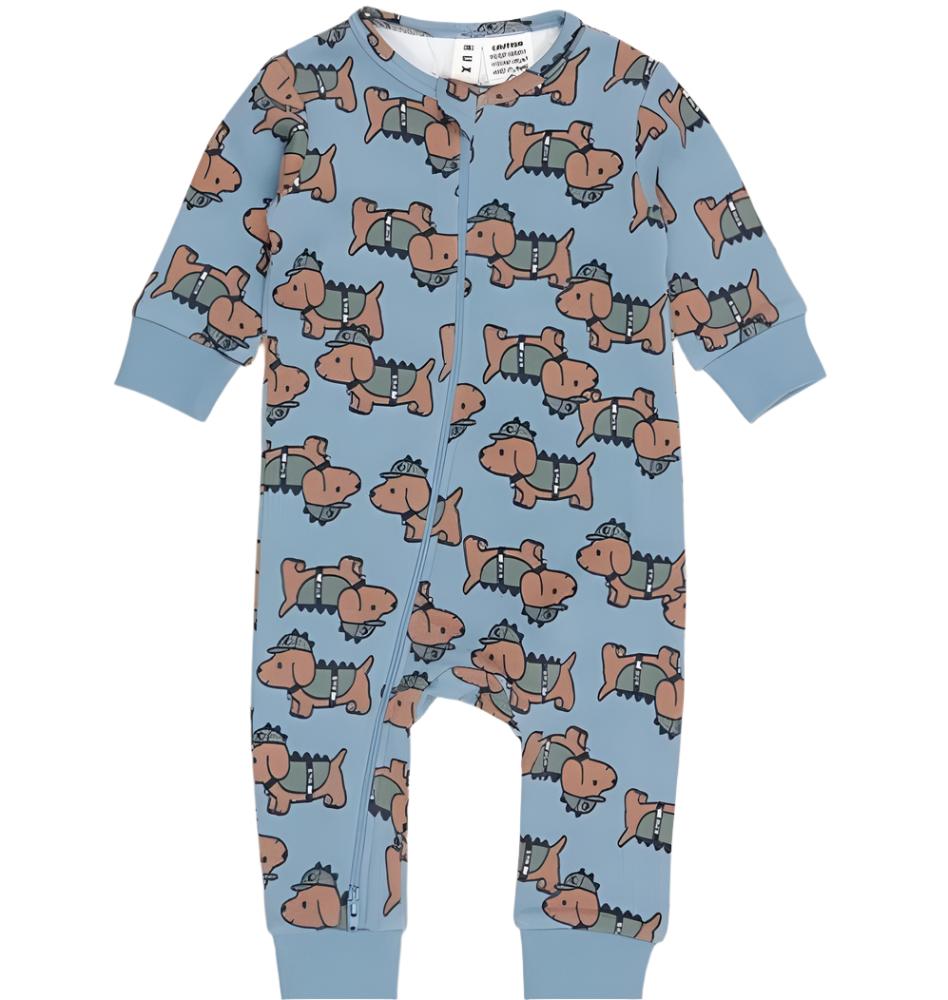 Huxbaby Dino Dog Romper - Mountain Blue