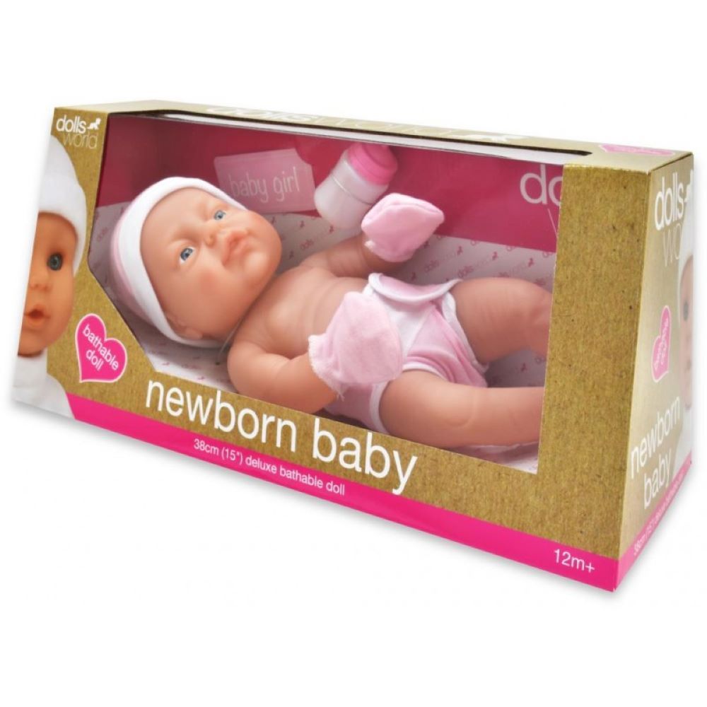Dolls World Newborn Baby Girl Doll