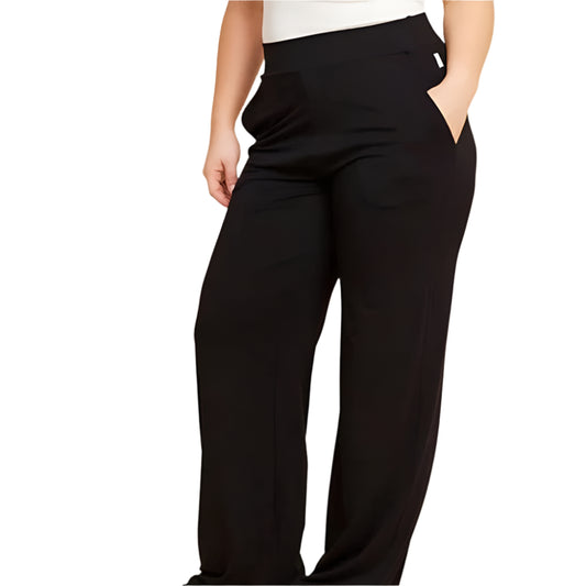 Boody Downtime Wide Leg Lounge Pant - Black