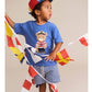 Huxbaby Cobalt Stripe Drawcord Short