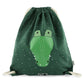 Trixie Drawstring Library or Swimming Bag - Mr Crocodile