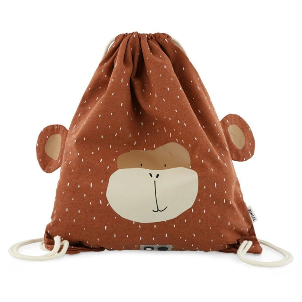 Trixie Drawstring Library or Swimming Bag - Mr Monkey