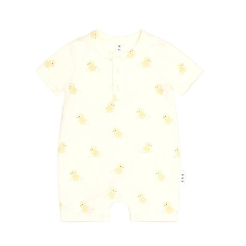Huxbaby Rubber Ducky Henley Bodysuit