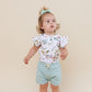 Snuggle Hunny Short Sleeve Bodysuit with Frill - Easter Bilby