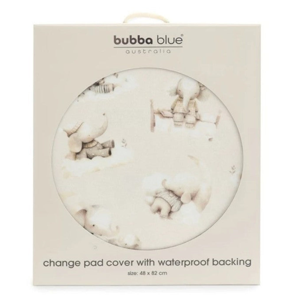 Bubba Blue Elephant Bedtime Waterproof Change Mat Cover