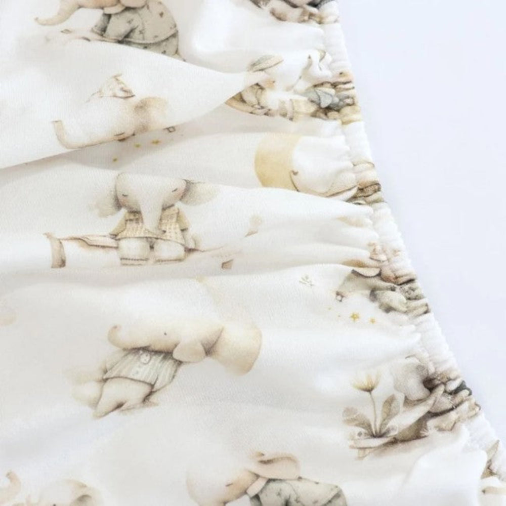 Bubba Blue Elephant Bedtime Jersey Bedside Sleeper Fitted Sheet