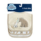 Big Softies 3 Pack Applique And Printed Bibs – Bear