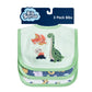 Big Softies 3 Pack Applique And Printed Bibs – Dino