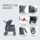 Familidoo Q1 2.0 Wagon Stroller - Charcoal Grey