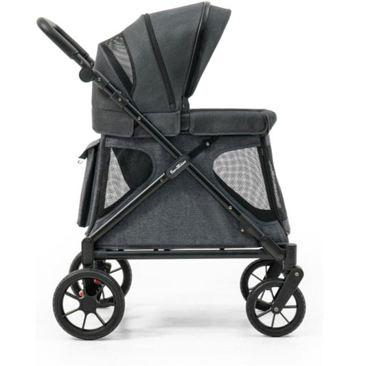 Familidoo Q1 2.0 Stroller Wagon with Accessory Bundle - Grey