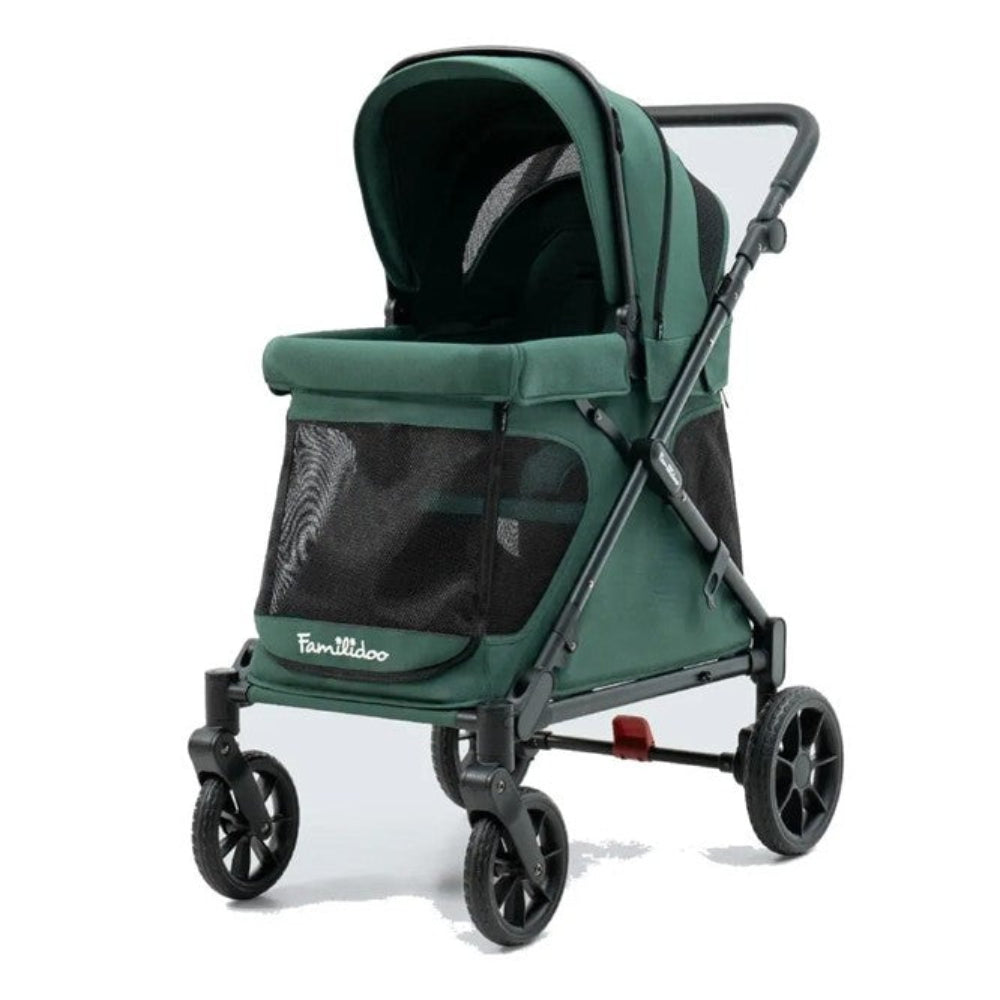 Familidoo Q1 2.0 Wagon Stroller - Emerald Green