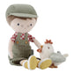 Little Dutch Cuddle Doll Farmer Jim with Chicken