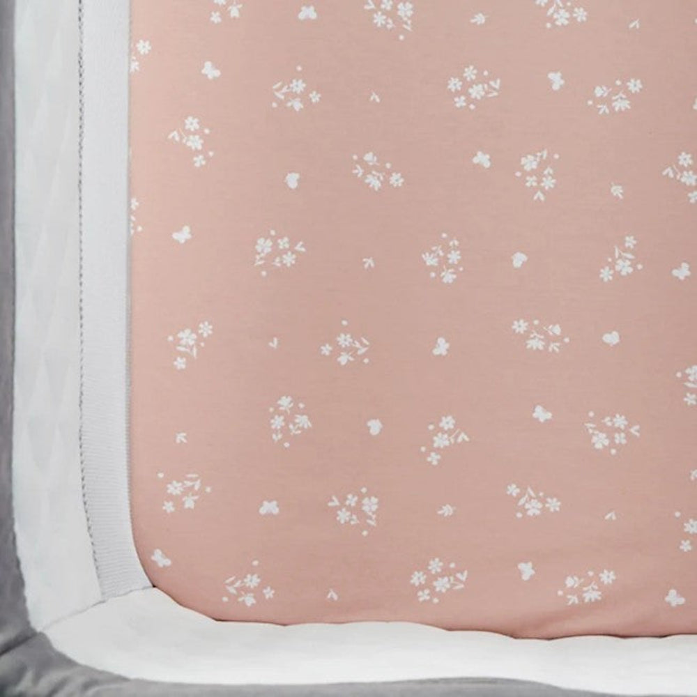 Living Textiles 2pk Bedside Bassinet Fitted Sheets - Fawn Fables