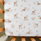Living Textiles 2pk Cot Fitted Sheets - Fawn Fables